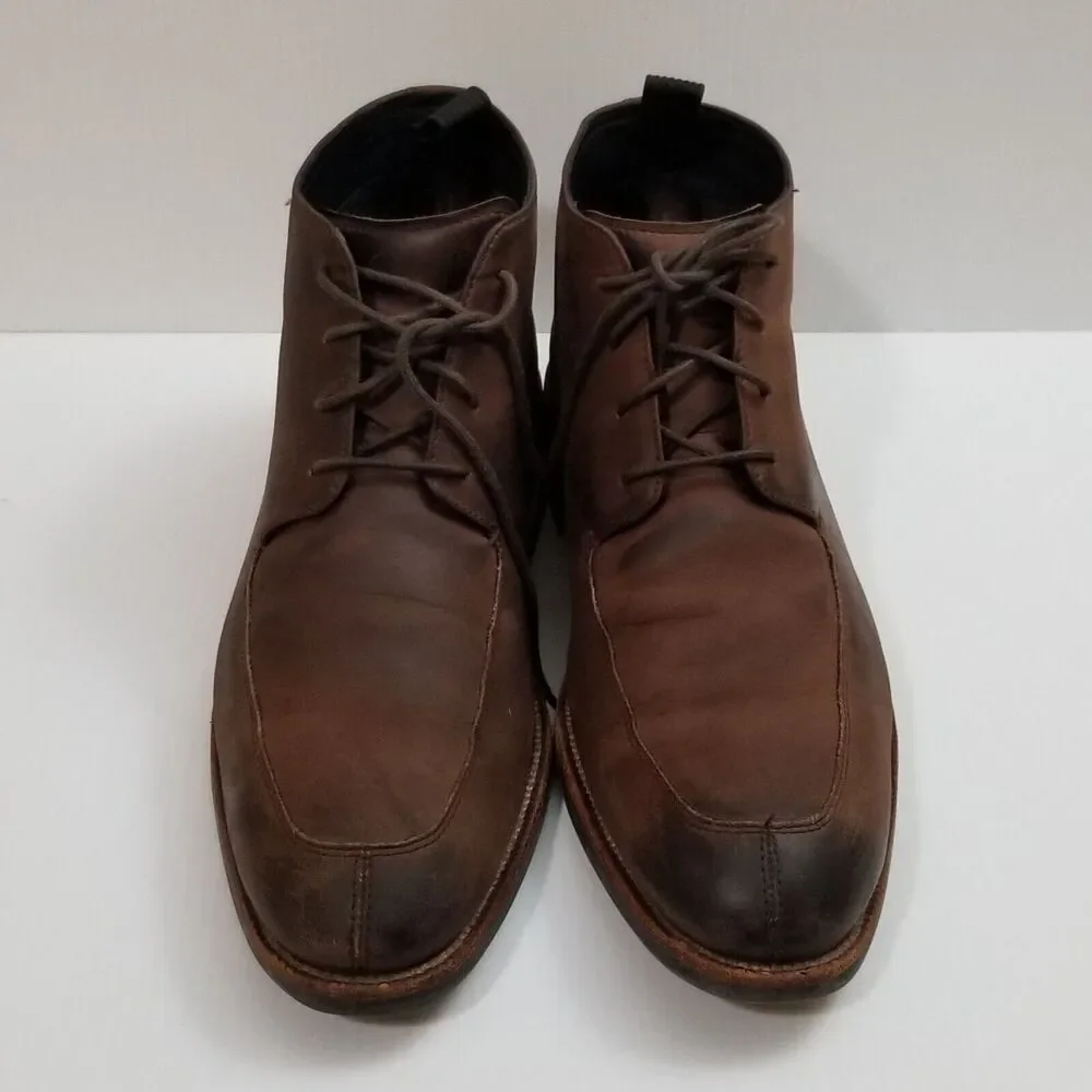 Cole Haan Mens Wagner Grand Apron Chukka Boot Brown Waterproof C28633 Size 10